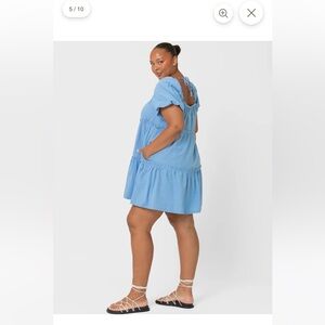 The Lullaby Club - Maddy mini dress in blue